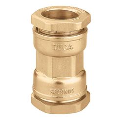 Knelschuifmof, messing, 21mm FF, verwarming, Caleffi Deca 893